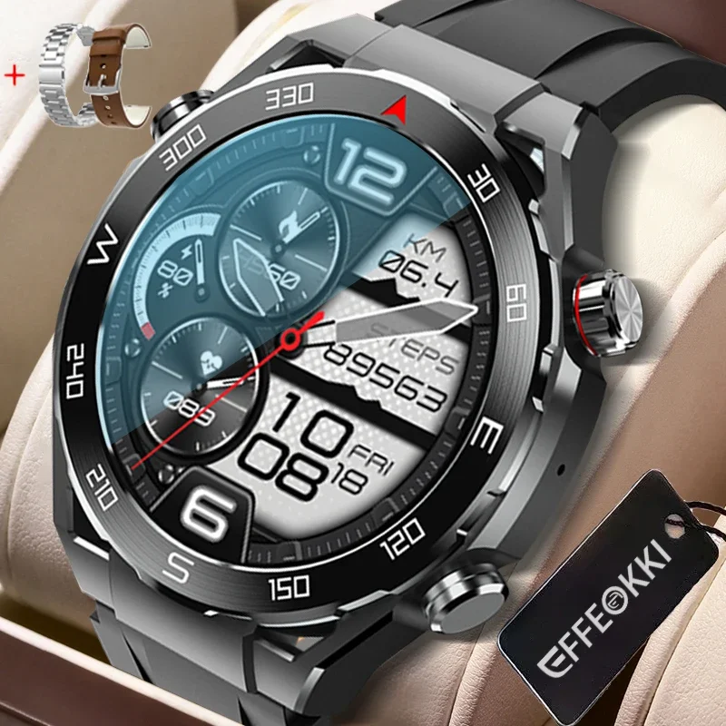 

Смарт-часы EFFEOKKI Gt 3 Pro Max для мужчин, 2023 дюйма, большой круглый экран, несколько режимов здоровья