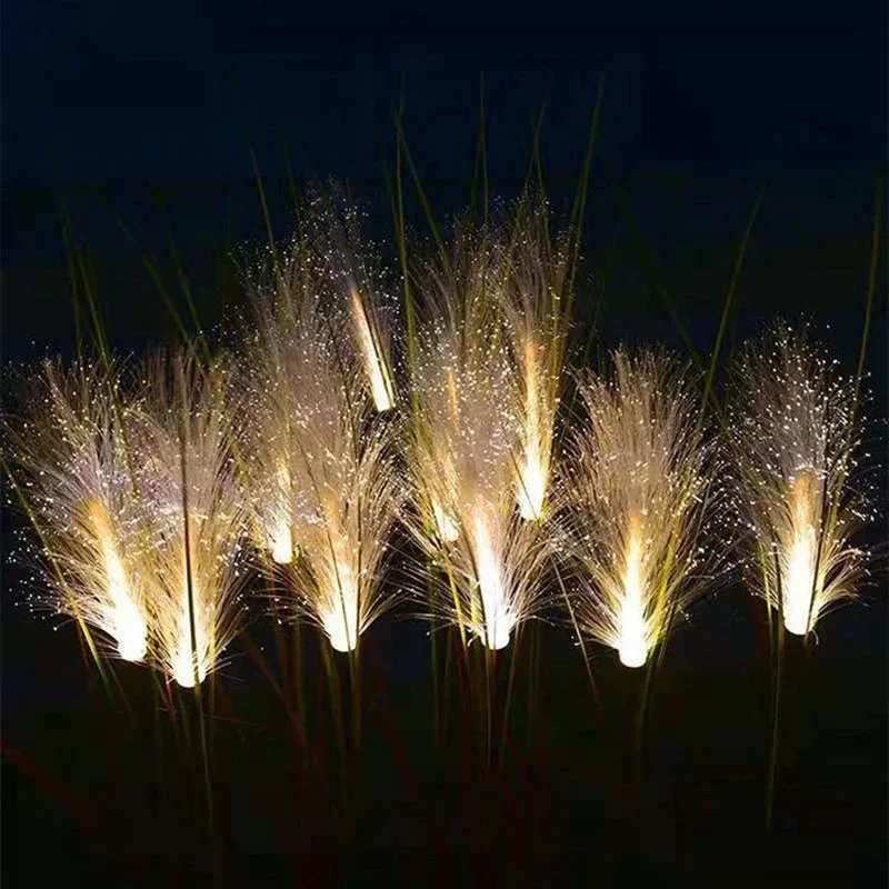 Solar-Powered LED Reed Garden Light - Outdoor Waterproof Lawn and Pathway Décor Illumination