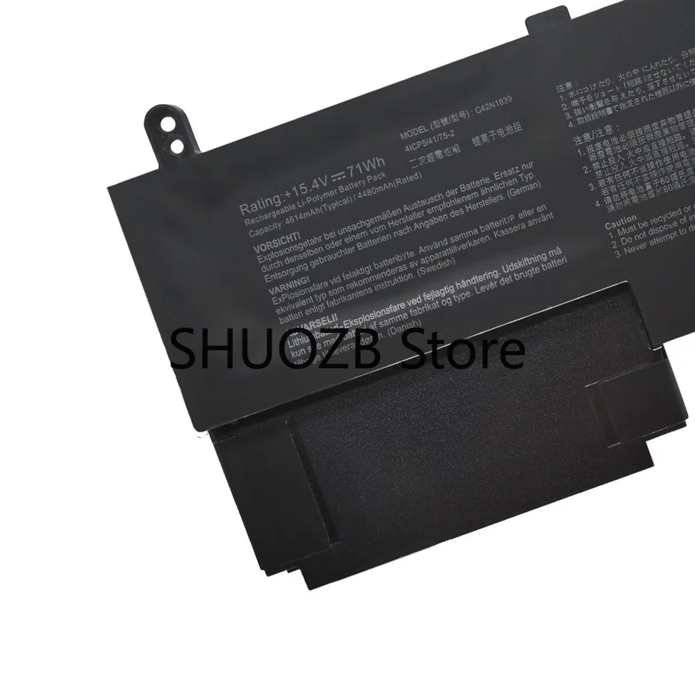 Nova Bateria para Asus Zenbook 15 Ux534fa Ux534fac Ux534ftc 0b2000347000 C42n1839 Ux533ftc Ux533fd Ux533fac-a8107t Ux563fd-a1015t - Imagem 6