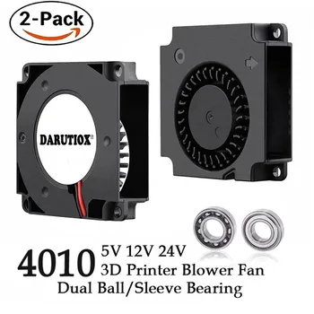 3D 프린터 선풍기, 12V, 24V, 5V, 4010 송풍기, 프린터 냉각 액세서리, DC 터보 송풍기, 선풍기 방사형 팬, 40x40x10mm, 2 개