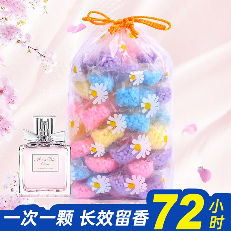 Laundry Beads 10pcs Laundry Beads Scent Booster Wash Clean Clothes Fresh Rose Lavender Fragrance Beads Soft Clothing Diffuser Perfume