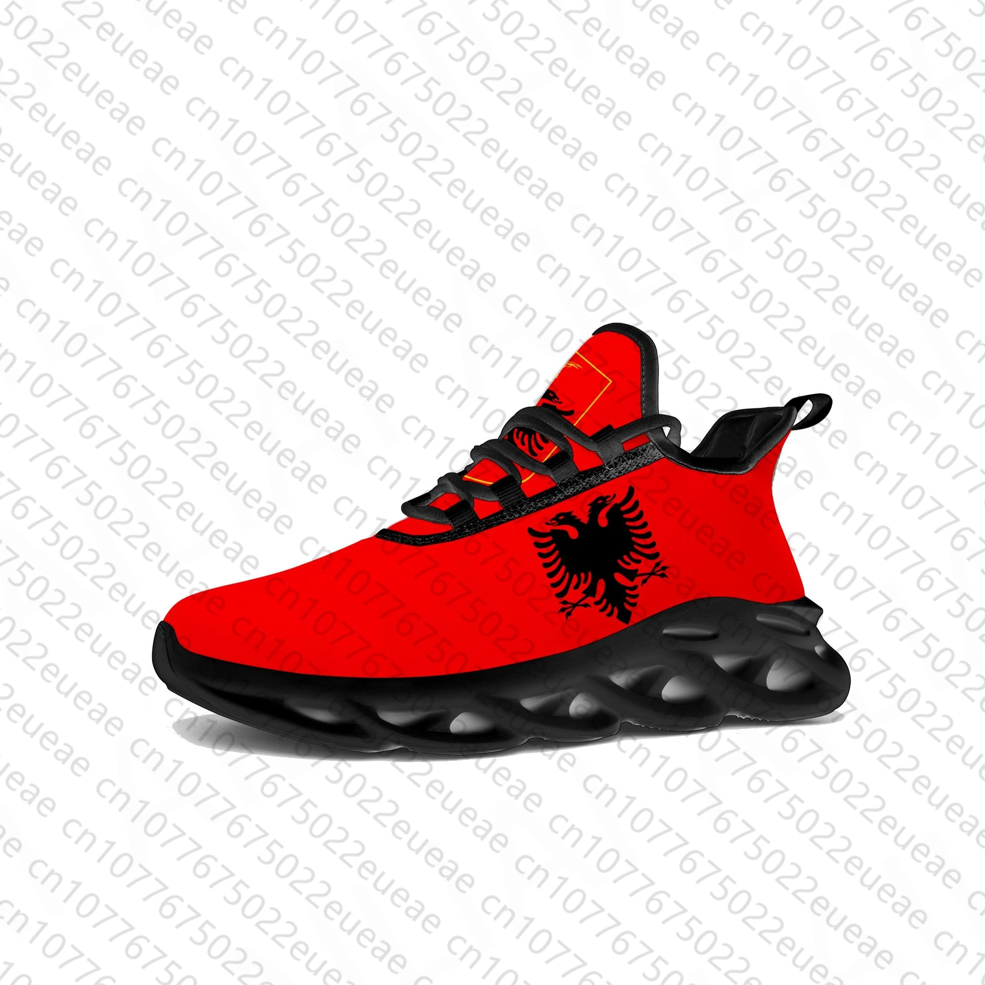 

Albanian Flag Flats Sneakers Mens Womens Albania Pop Sports Running High Quality Sneaker Lace Up Mesh Footwear Tailor-made Shoe