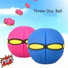 Kids Outdoor Fun Toys for Boys Girls Flying Saucer Ball Magic Deformation UFO with NO Led Light Flying Toys Decompression Gift 5