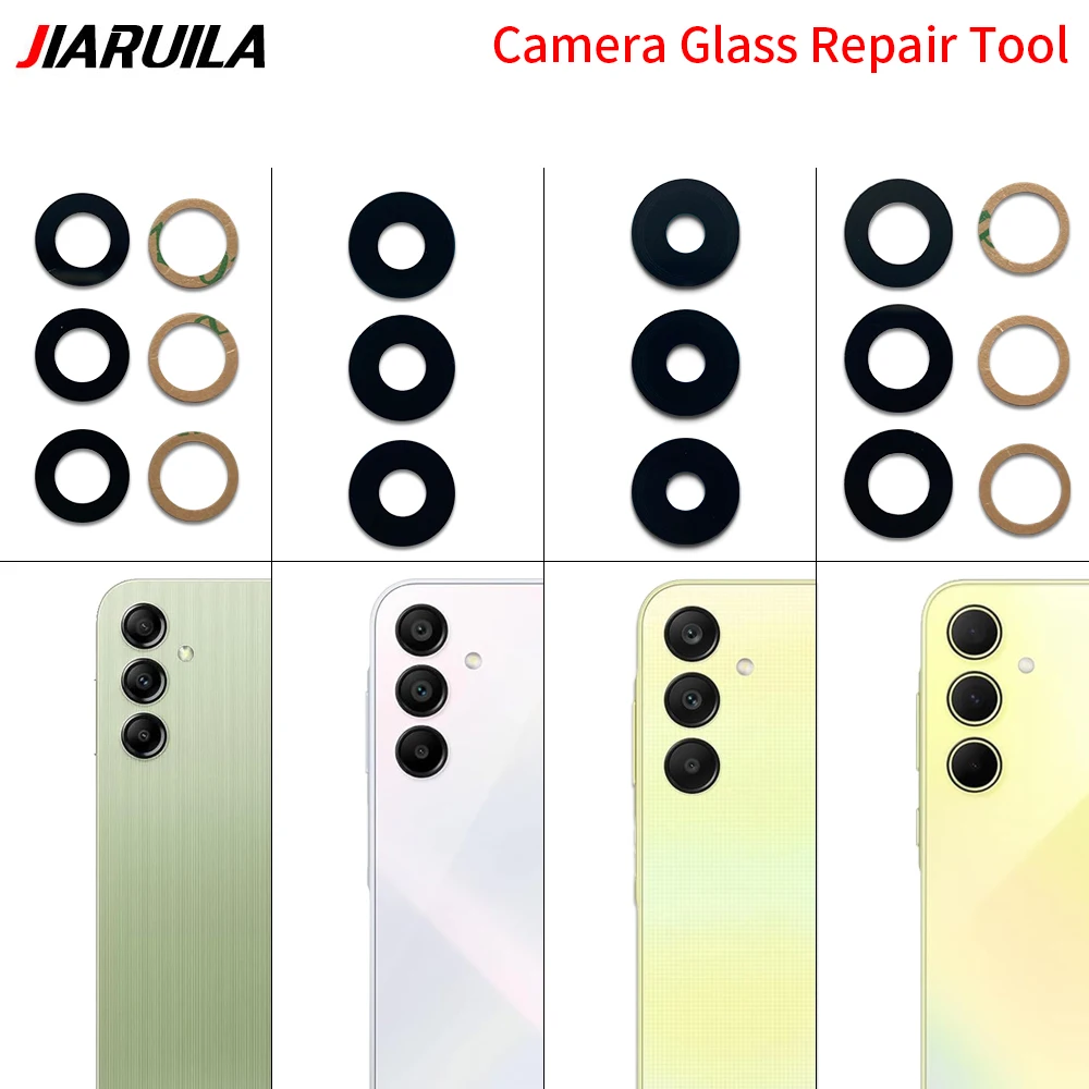 10-Pack Rear Camera Glass Lens with Adhesive