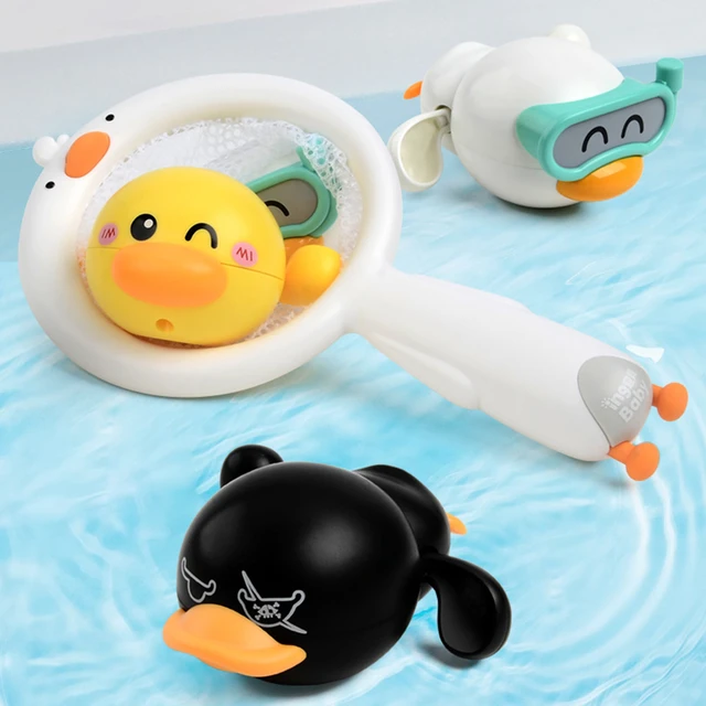 Fishing Toys Network Bag Pick up Duck&Fish Kids Toy Swimming Classes Summer  Play Water Bath Doll Water Spray Bath toys - AliExpress