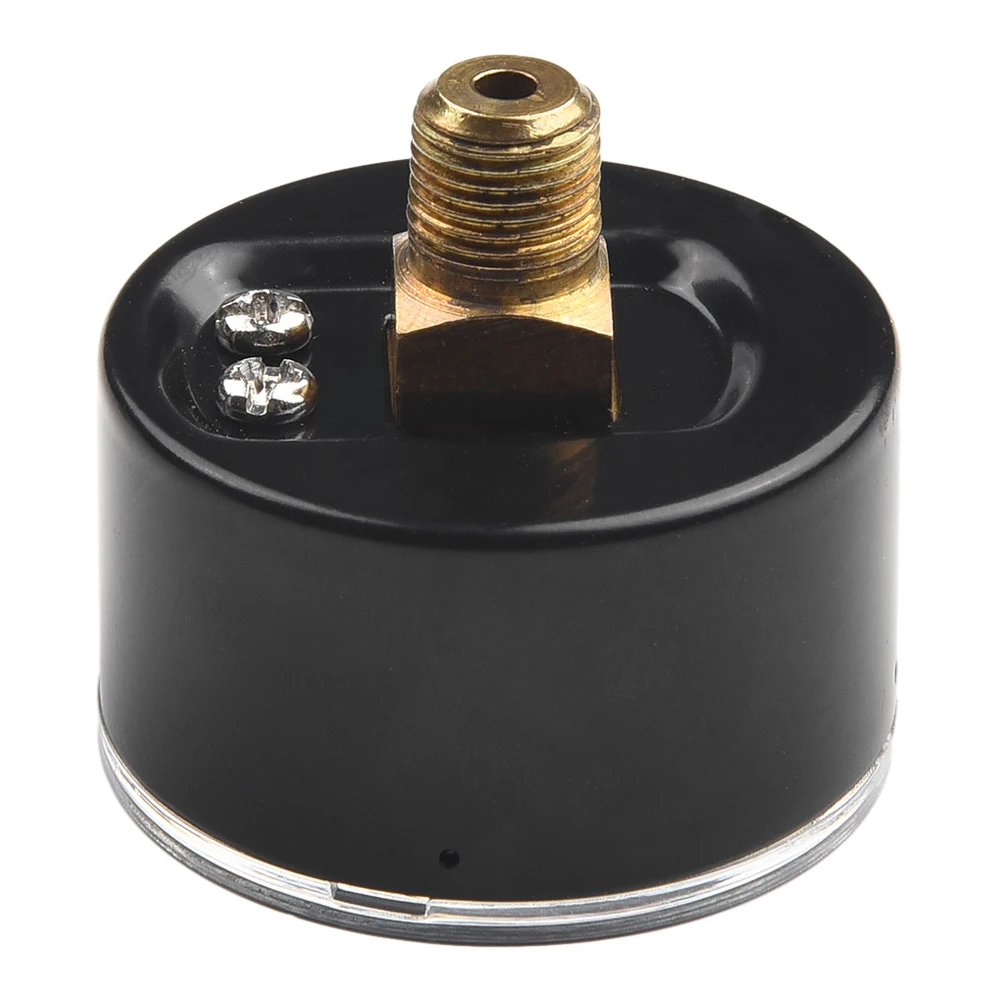 1pc 40mm 압력 게이지 액체 충전 0-30psi 스테인레스 스틸 케이스 1/8BSPT 펌프 압축기 유압 시스템용