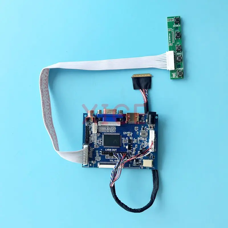 

Плата контроллера для HT101HD1 LP101WH1 LP101WH2, 1366*768 VGA 2AV совместимый с HDMI 10,1 "LVDS 40-контактный дисплей для ноутбука, Комплект «сделай сам»