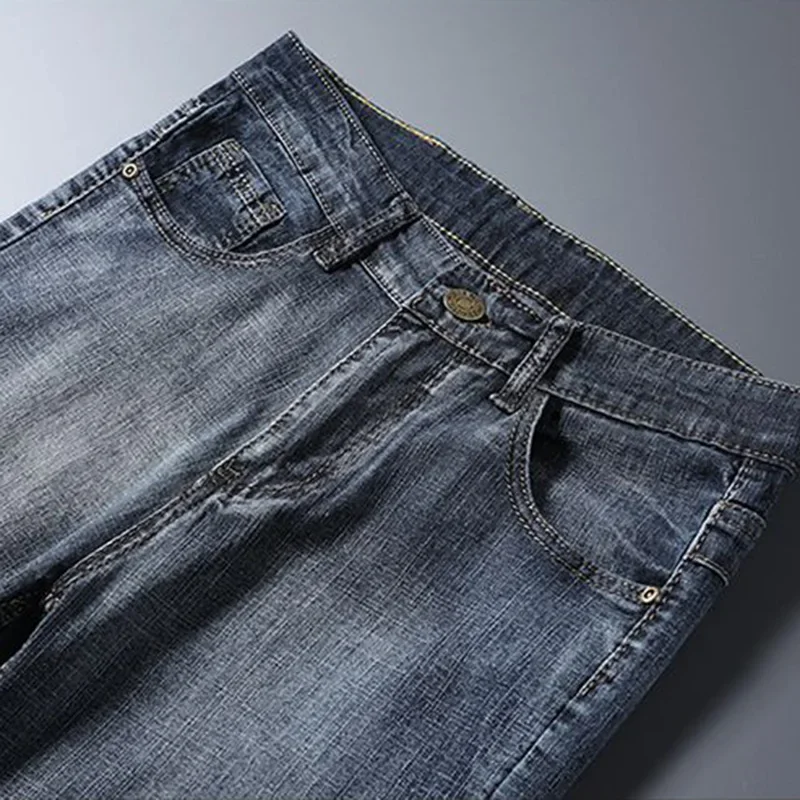 New High Quality Denim Shorts For Men In Spring And Summer Of Loose And Versatile Trendy Brand Business Casual Denim Shorts