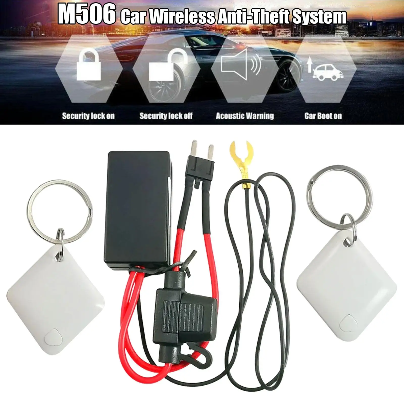 M506 Auto Drahtlose Wegfahrsperre Motor Lock Auto Anti-diebstahl Gerät  Intelligente Schaltung Abgeschnitten Alarm Werkzeug Auto Wegfahrsperre  System - AliExpress