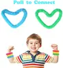 8Pack Large Pop Tubes Fidget Toys Sensory Toy for Stress Anxiety Relief for Children Adults Learning Toys Toddlers Stretch Tube 5