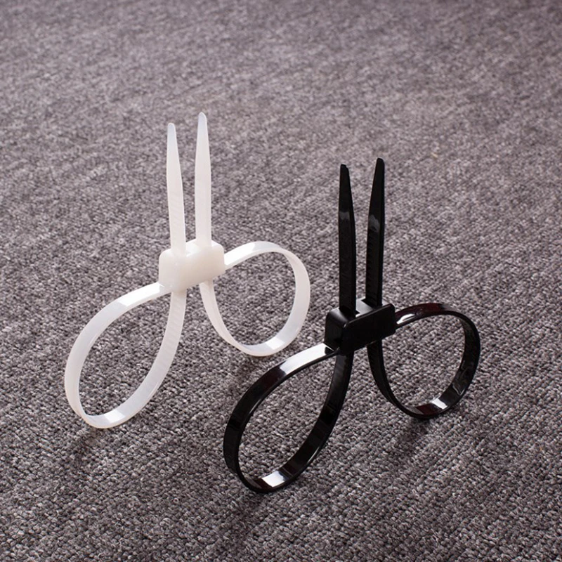 1Pcs Flex Cuffs Plastic Nylon Disposable Zip Tie Handcuffs Toughness Cable Handcuff Public Security Enforcement Gardening