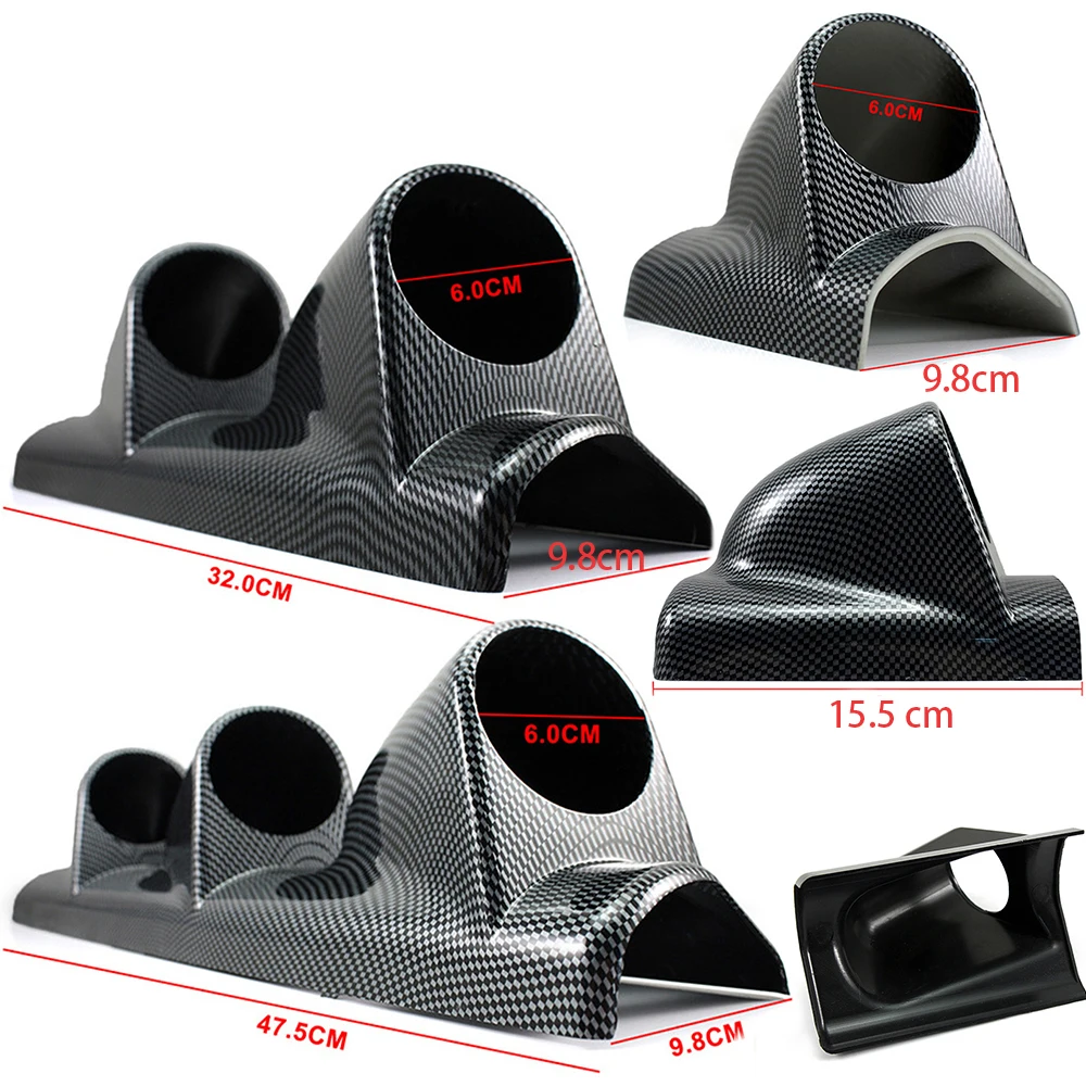 60MM Universal Auto Modified Instrument Right Hand Drive Meter Rack Car Gauge Holder for 2.5-Inch Single/Double /Triple