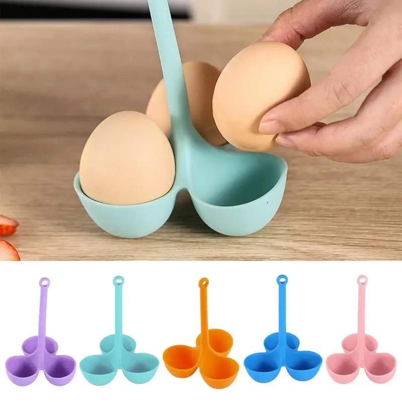 NELL Food Grade Mini Penguin Kitchen Tools Plastic Egg Holder Egg Steamer  Steamed Egg Box Egg Cooker Egg Container