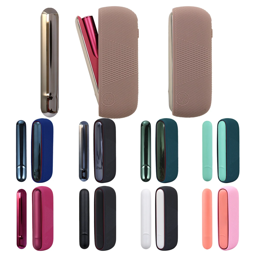 Colorful Silicone Case + Side Cover for IQOS ILUMA Full Protective Cover  for IQOS 4 ILUMA Case Outer Accessories