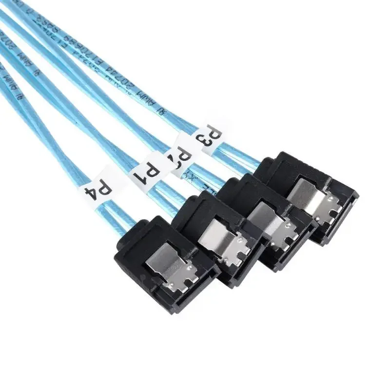 Sas Sata Cabo Mini-sas Sff8087 Cabo de Dados do Disco Rígido Mini Sas 4i Sff8087 36p para Sata 7p 12gbps 50 Centímetros - Imagem 5