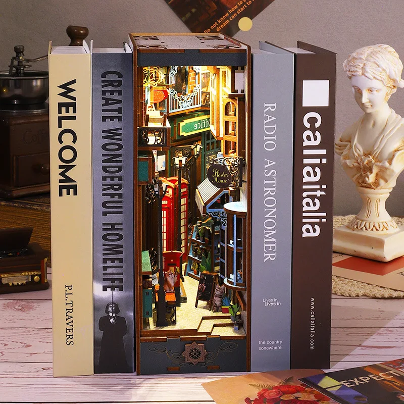 diy-wooden-book-nook-shelf-insert-kits-miniature-books-library-lantau-holidays-bookends-doll-houses-bookshelf-handmade-crafts