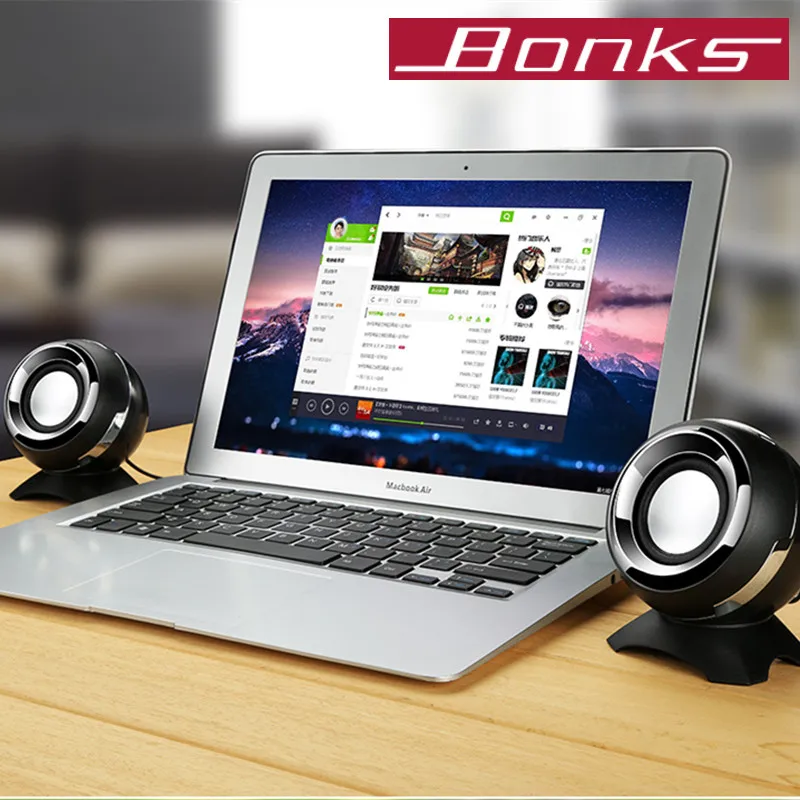 Миниатюрный сабвуфер Bonks DX15 портативная Проводная Колонка для компьютера