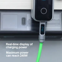 240W Spring Liquid Silicone Digital Display USB C