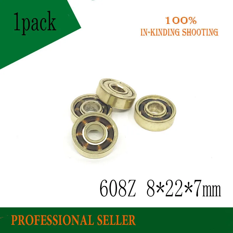 

2pcs/4pcs/8pcs/16pcs/32pcs ILQ11 Grade Gold steel Skateboard Bearing 608 Speed Skate wheel Bearing 608Z 8*22*7MM