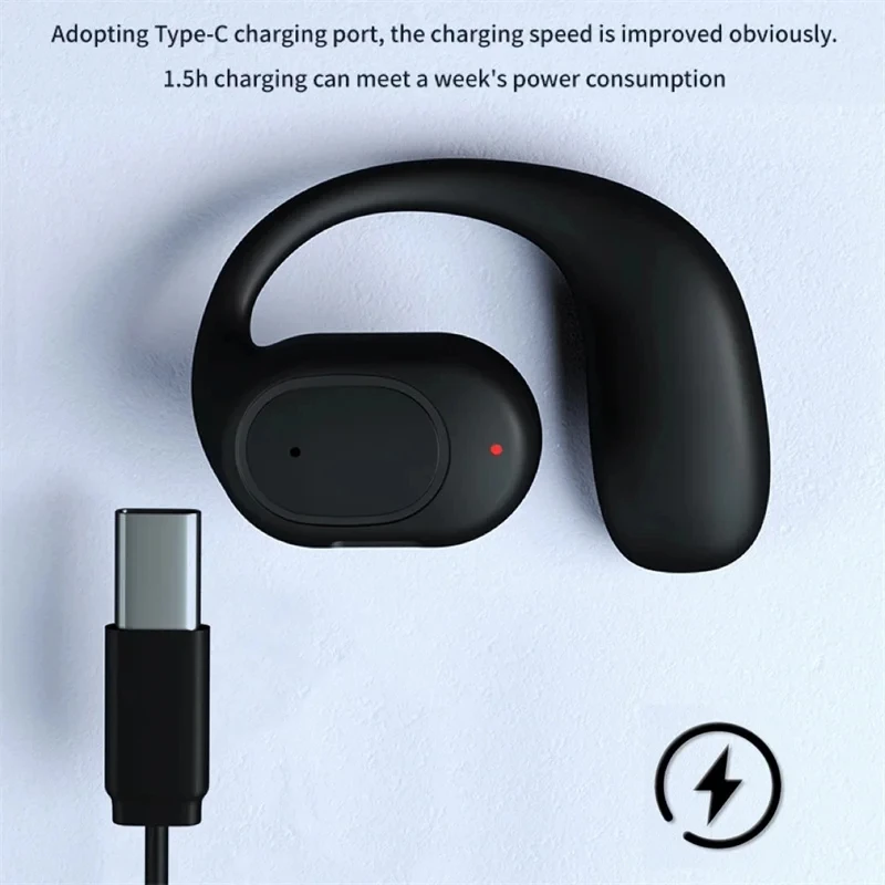 Wireless Headphones Bluetooth Headset With Microphone Bone Conduction Handsfree Noise Canceling Earphones For Driving Audifonos 5