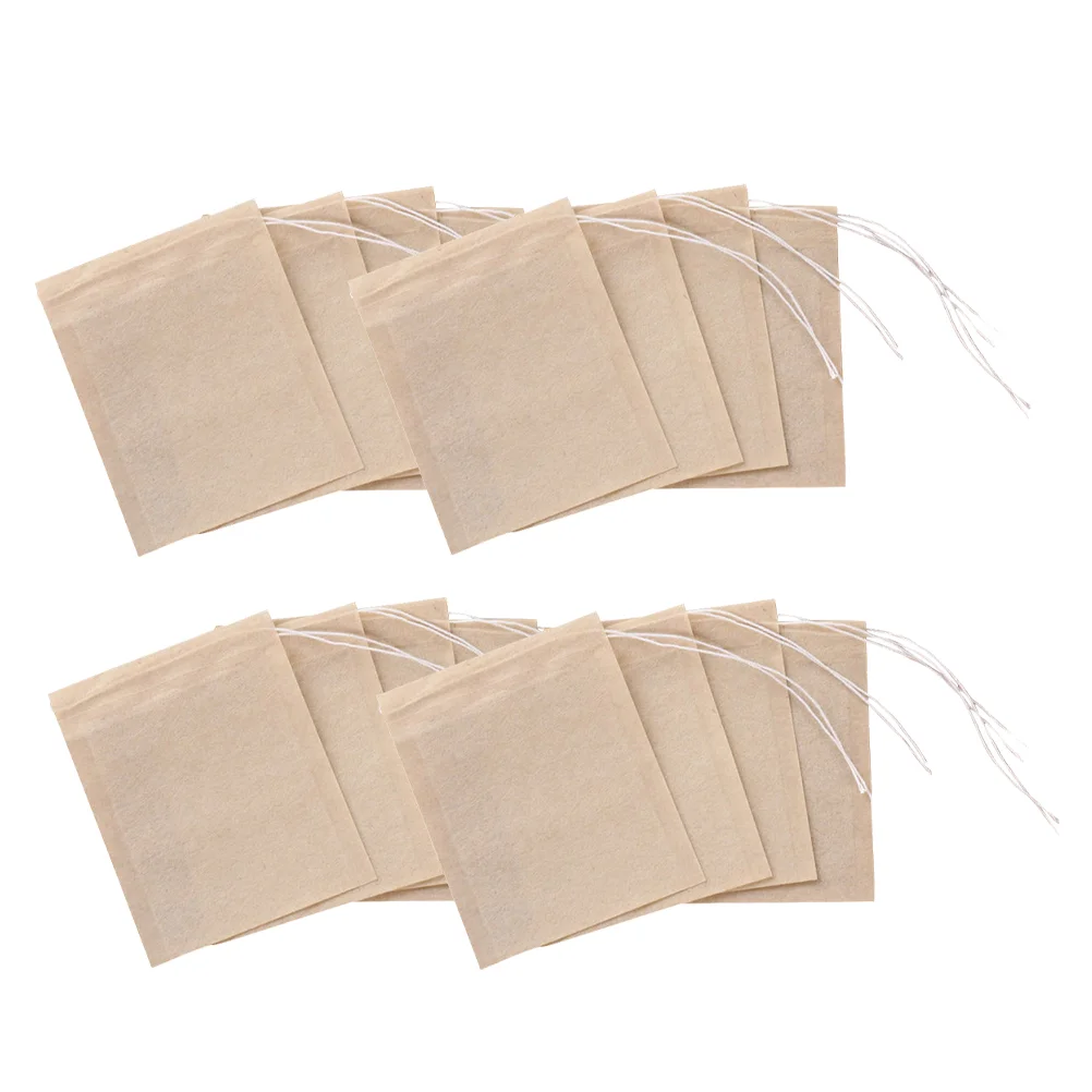 

Tea Bags Empty Bag Loose For Disposables Filter Drawstring Leaf Infuser Strainers Filters Natural Material Seal Paper Sachets