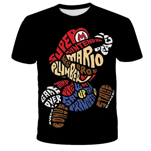소년용 슈퍼 마리오 티셔츠: 편안하고 세련된 여름 스타일