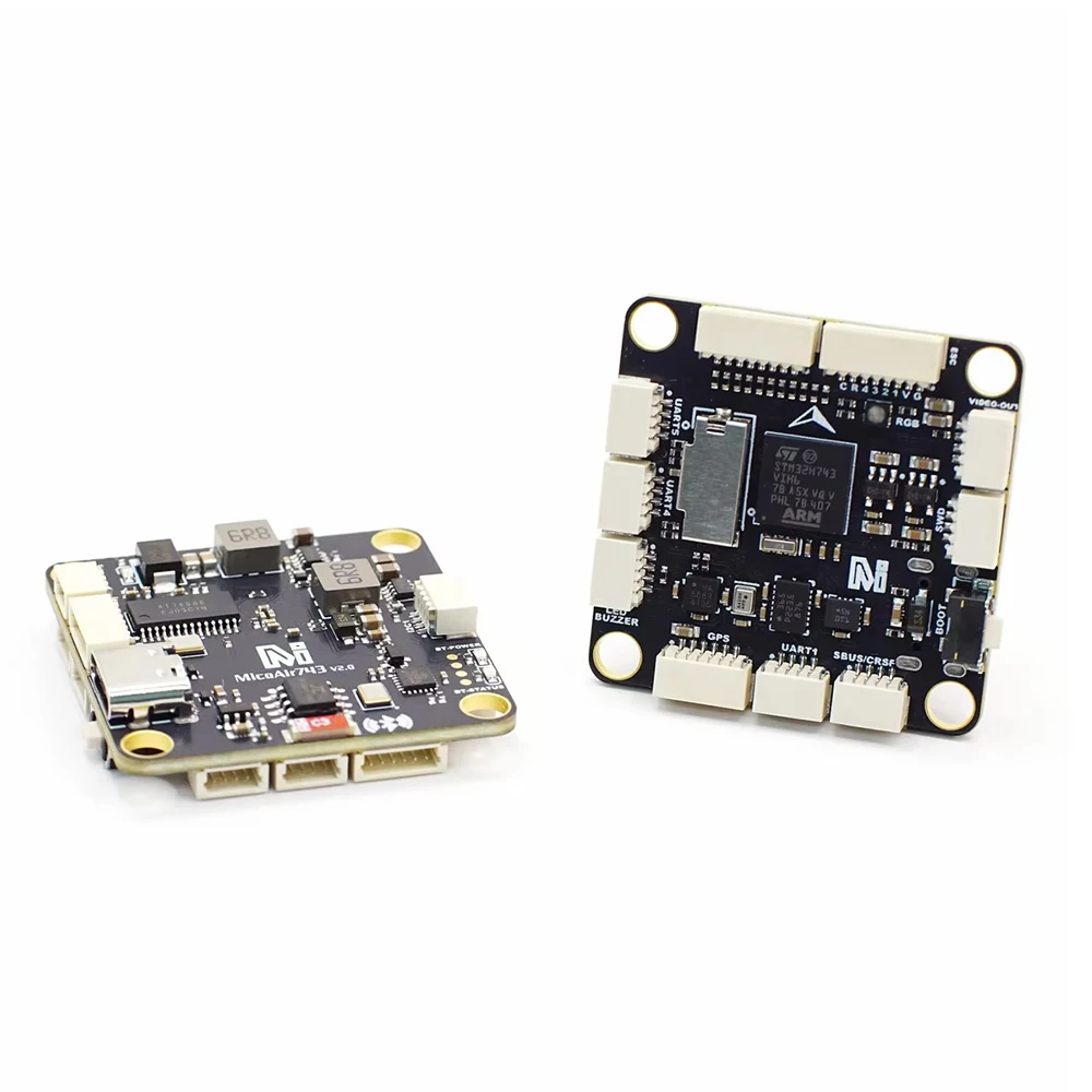 MicoAir 743 V2 듀얼 IMU 블루투스 매개변수 조정 비행 제어는 H743 메인 컨트롤 480MHz 작동 주파수를 지원합니다.