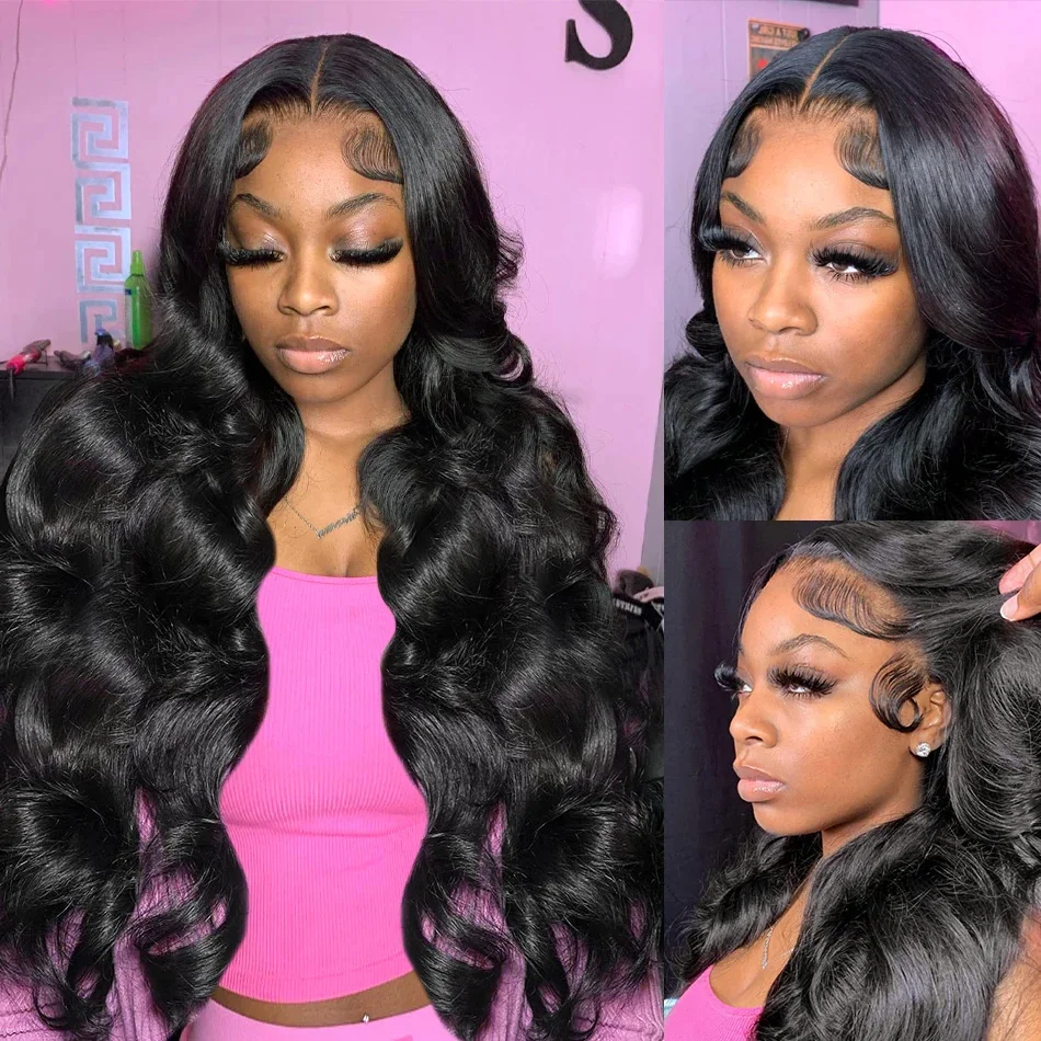 Human Hair Lace Front Wigs 30 40 Inch 250 Density 13x6 13x4 for Women