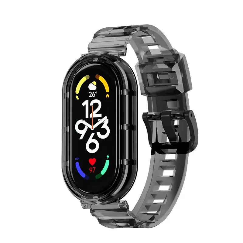 Clear TPU Strap for Mi Band - Sweatproof Soft Sport Wristband Accessories