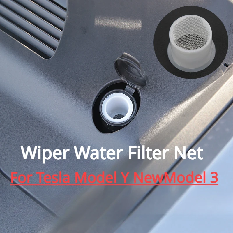 

Wiper Water Filter Net for Tesla Model Y/3+ Front Hood Filter Wiper Tank Filling Port Funnel Net New Model3 Highland 2024 Parts