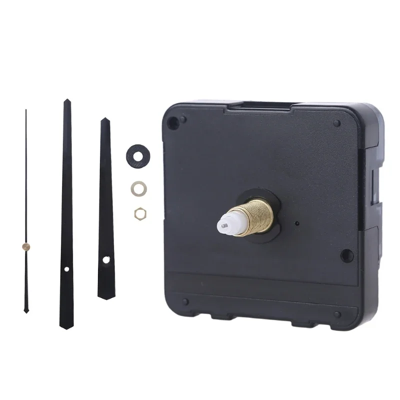 DIY Wall Clock Movement Mechanism with Hands Long Shaft Silent Battery Operated Watch Repair Parts Replacement Set - 4