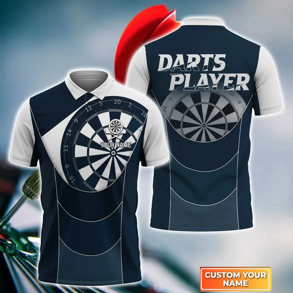 Darts Team Player Personalisierte 3D Ganzen Gedruckt Herren Polo Shirt Sommer Kurzarm shirt Straße Casual POLO shirt tops WK23 – Detail 25