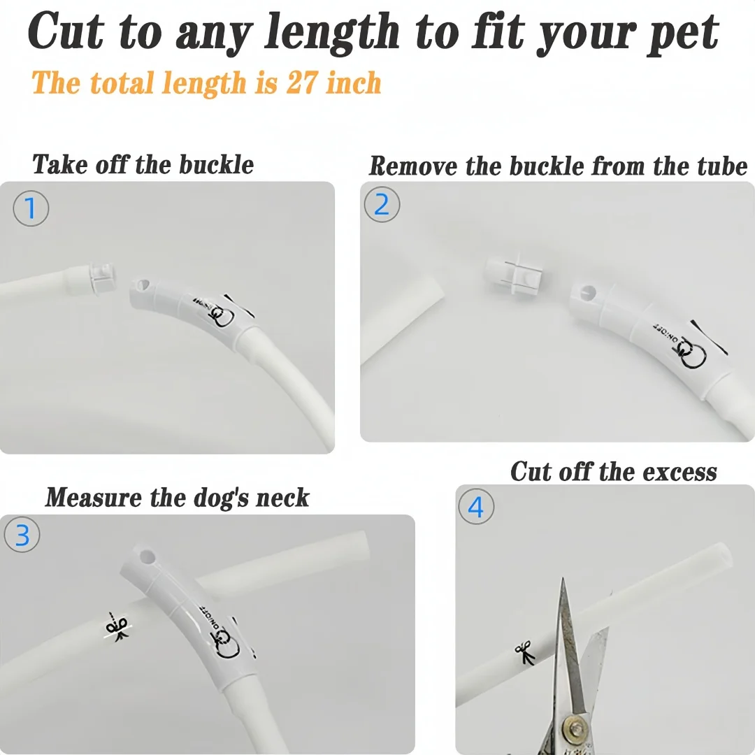 Led Luminous Dog Collar 4 Flashing Modes Multi-color Light Up Soft Silicone Glowing Light Dog Necklace for DogsCat Walking Night