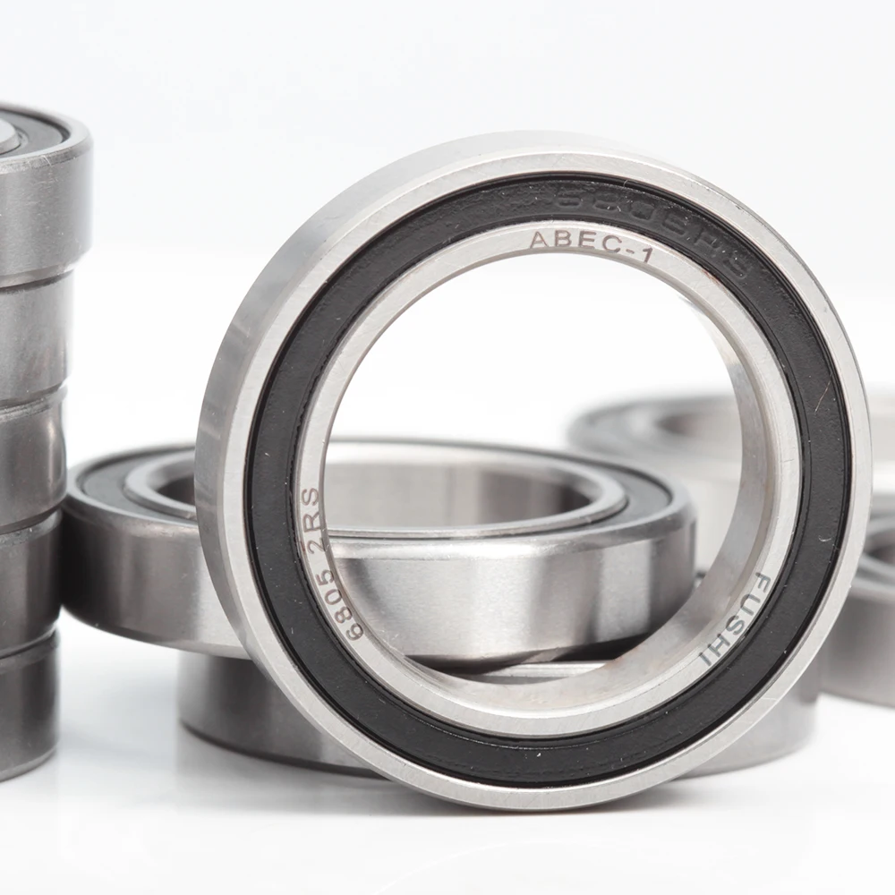 10 PCS 6805 2RS Bearing 25*37*7 mm ABEC-1 Metric Thin Section 61805RS 6805 RS Ball Bearings 6805RS