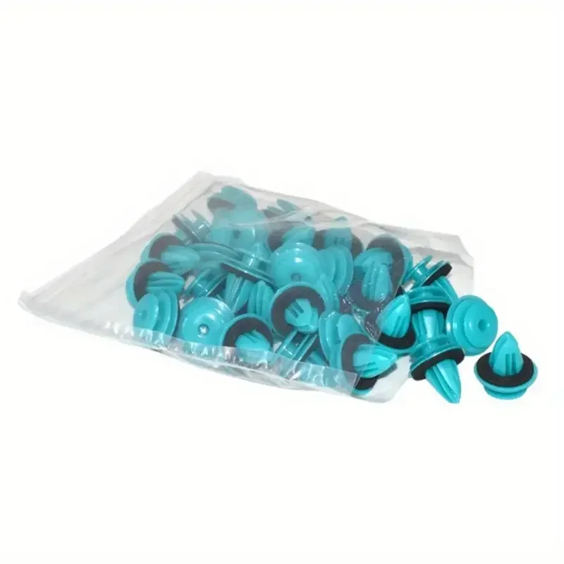 10/300PCS Auto Door Panel Clip with Seal Ring Auto Fastener Rivet Bumper Clip Retainer Car Interior Retaining Accessories 4