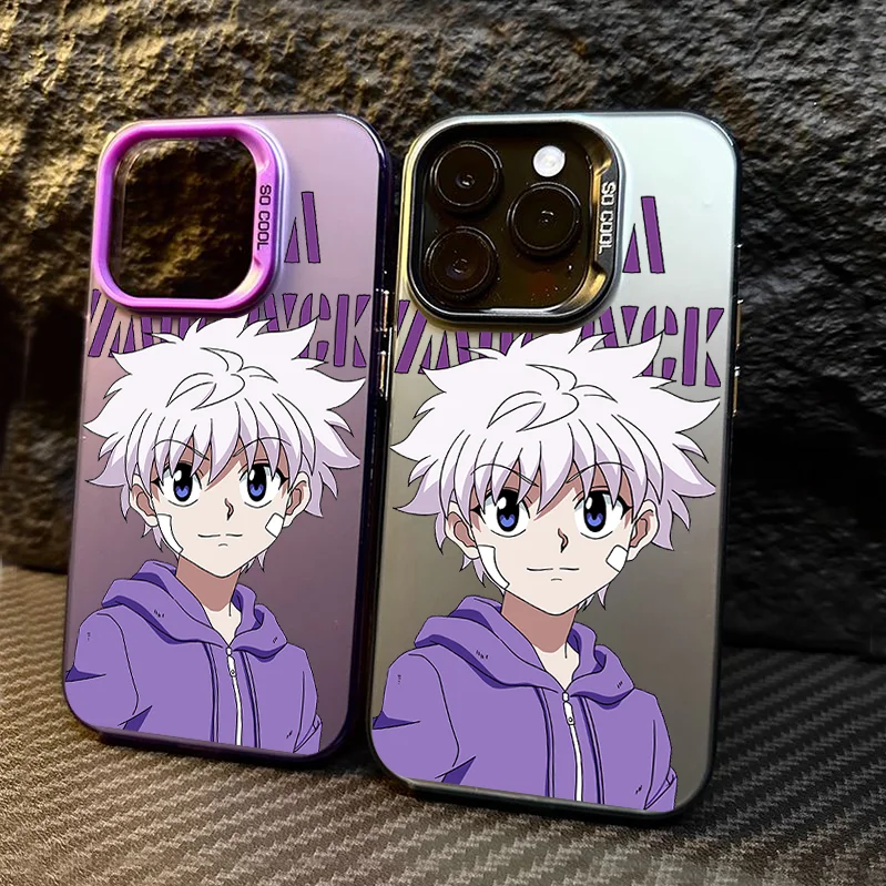Hunterxhunter Metal Buttons Case for Apple Iphone 11 12 13 14 15