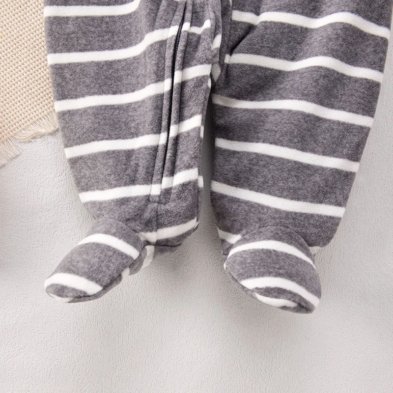 Autumn Baby Boy Rompers Clothes Zipper Fleece Warm Pajamas Newborn Outfit Dinosaur Jumpsuit Infants Boy Clothing 0 -12 Months 5