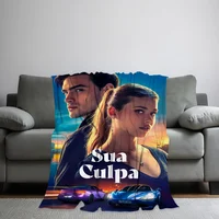 comfort warm soft plush blanket suitable Fault for c-Culpa sofa living tuya room office bedroom Your film travel Flannel gift 1