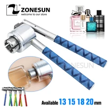 ZONESUN 13 15 18 20mm Stainless Steel Manual Perfume Bottle Spray Vial Crimper Hand Capping Crimper Seal Capping Tool