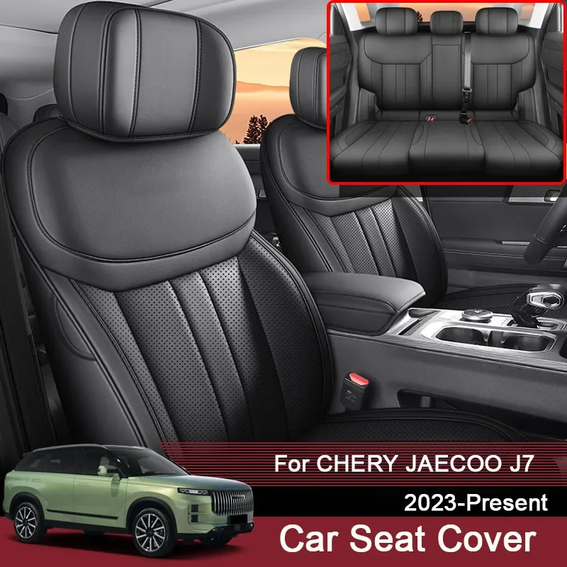 For Chery JAECOO J7 TanSuo06 Car Seat Cushion Leather Waterproof Seat Cover Interior Accessories Custom Four Season Auto Styling