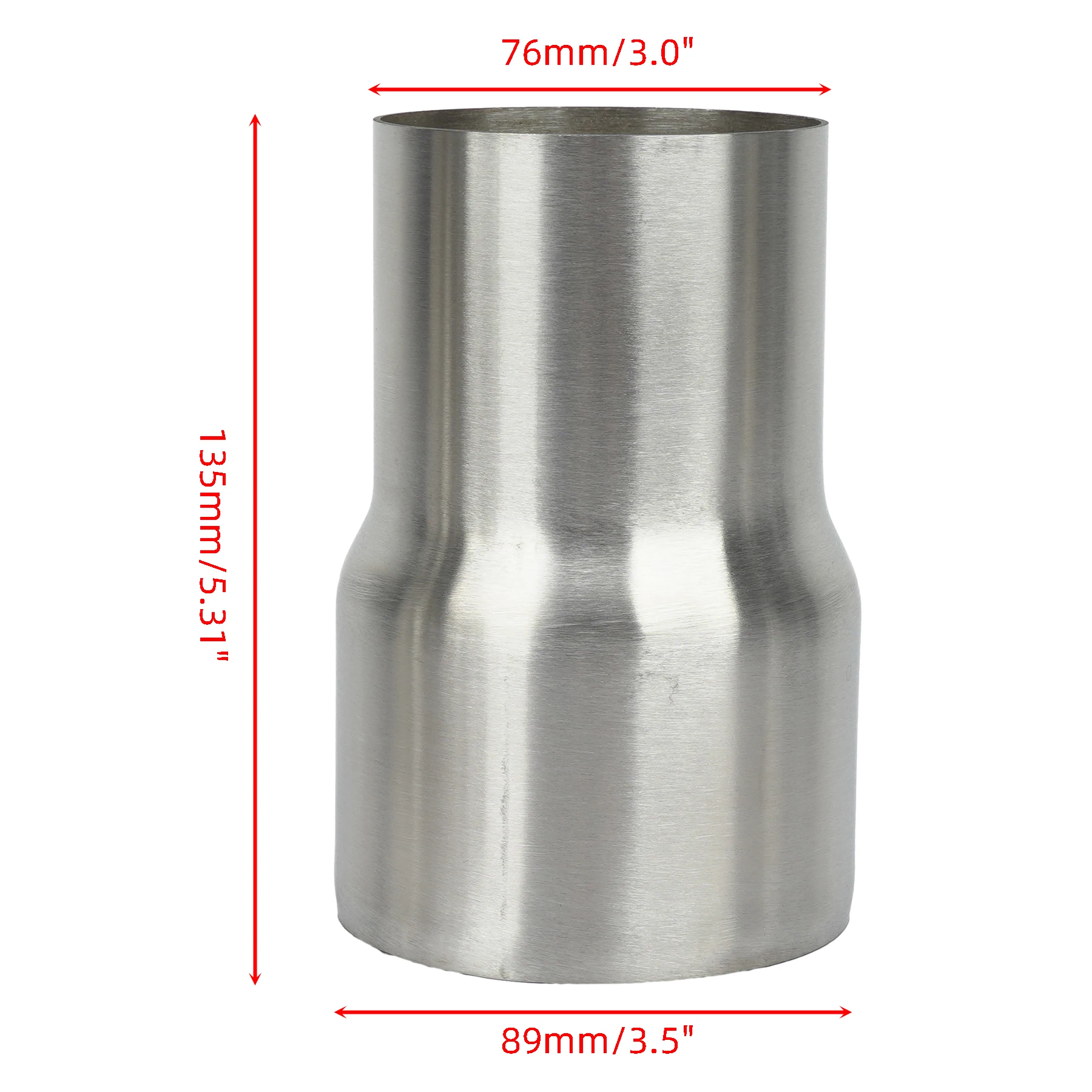 Universal Stainless Steel Exhaust Reducer Connector Pipe Adapter