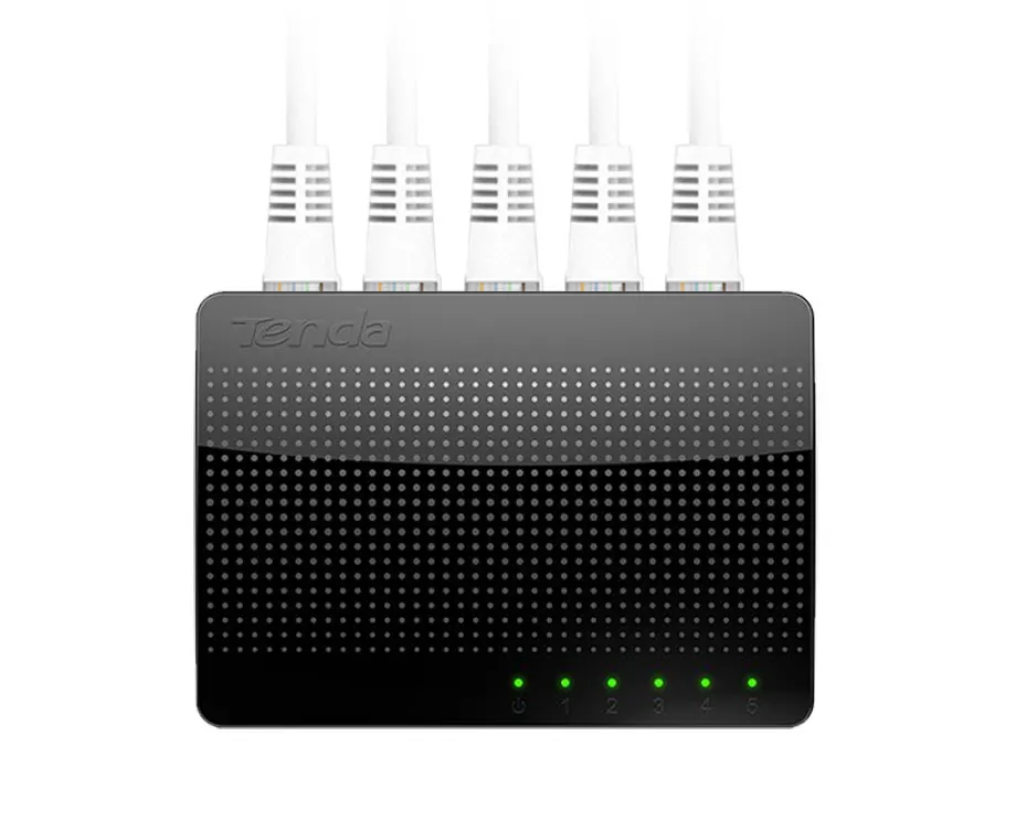 Tenda-mini Gigabit Switch Sg105 1000m Portas Switch de Rede Ethernet Rápido Lan Hub Rj45 Ethernet e Switch Hub - Imagem 5