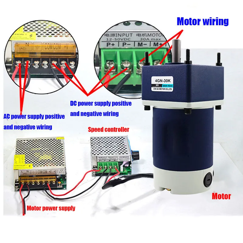 alta torque velocidade ajustavel dc motor cw ccw 03