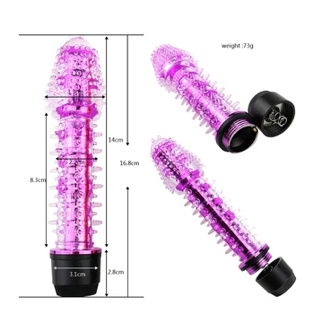 G-spot Vibrator Jelly Dildo Penis Vibrator Clitoris Stimulator Massager Sex Toys For Women Female Masturbator Multi-speed 4