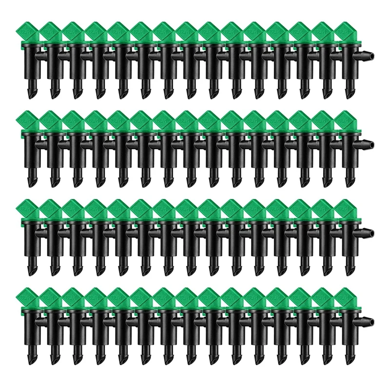 

New 60 Pieces 4GPH Removable Drip Sprinkler Irrigation Drip Emitter Garden Flag Irrigation Dripper, For Trees And Shrubs