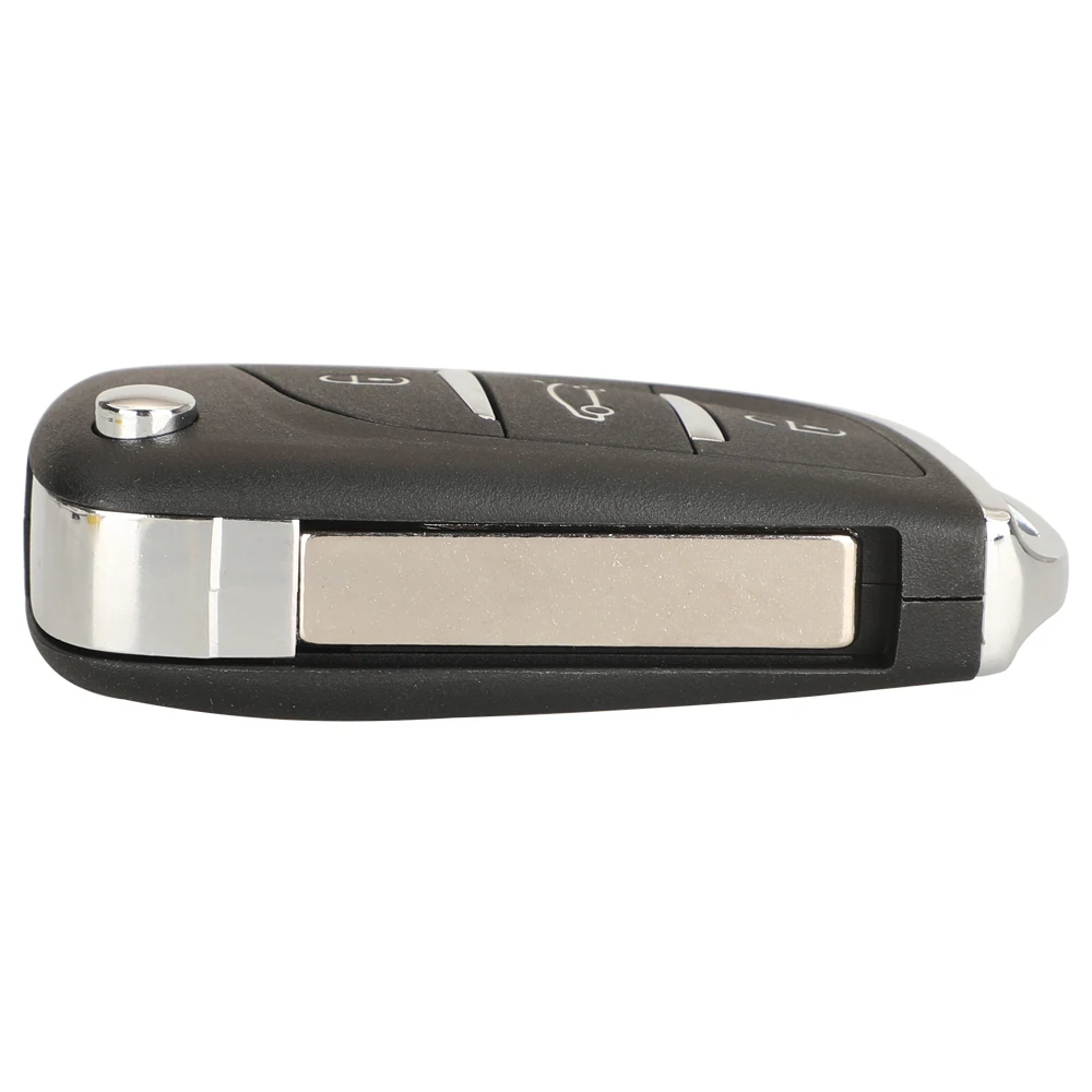 Jingyuqin 3-Button Flip Folding Remote Car Key Shell Case