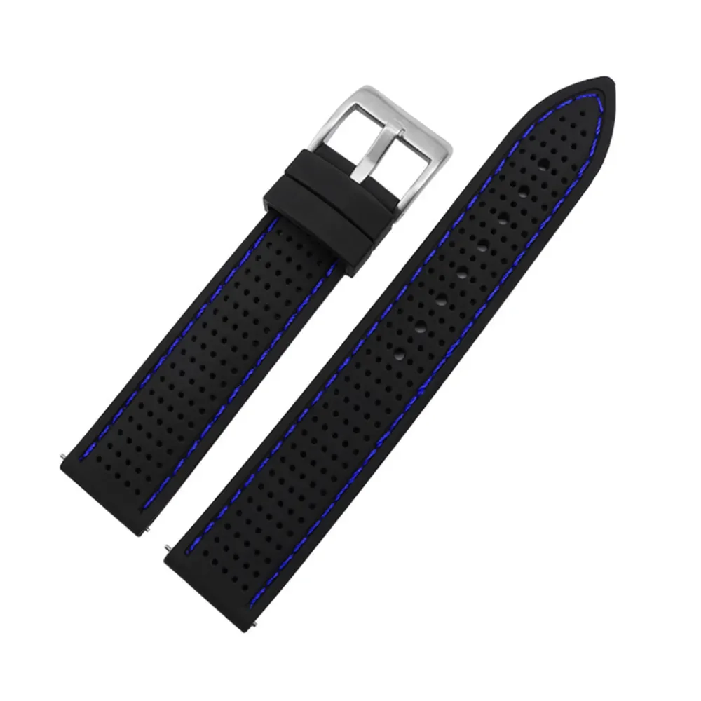 Sport Waterproof Silicone Watch Strap – Breathable & Quick Release Bracelet Band