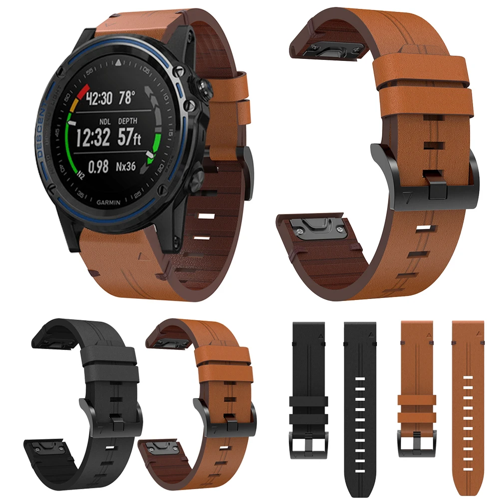 Leather Strap Garmin D2 Bravo Garmin 22mm Quick Fit Leather Quick