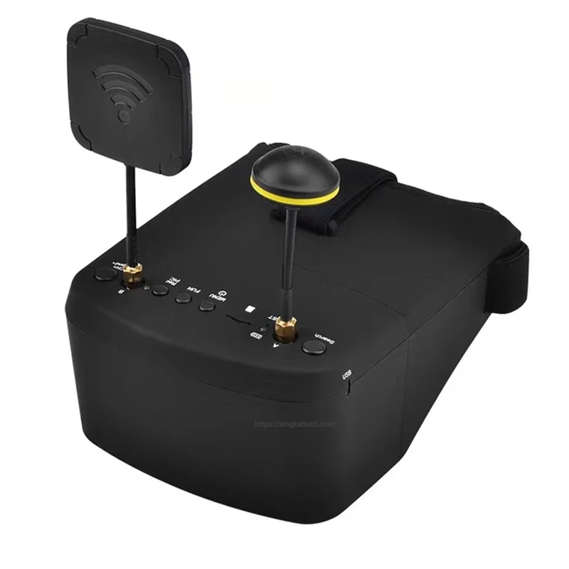 Lunettes FPV 5.8G 40CH 5" avec DVR HD et réception diversité