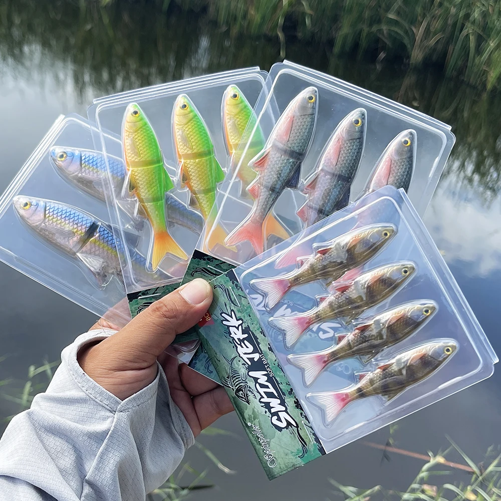 Spinpoler 80mm 96mm 130mm Swimjerk Isca Artificial Silicone Soft Baits  Fishing Lure Swimbait Wobbler Sea Bass Leurre Pesca